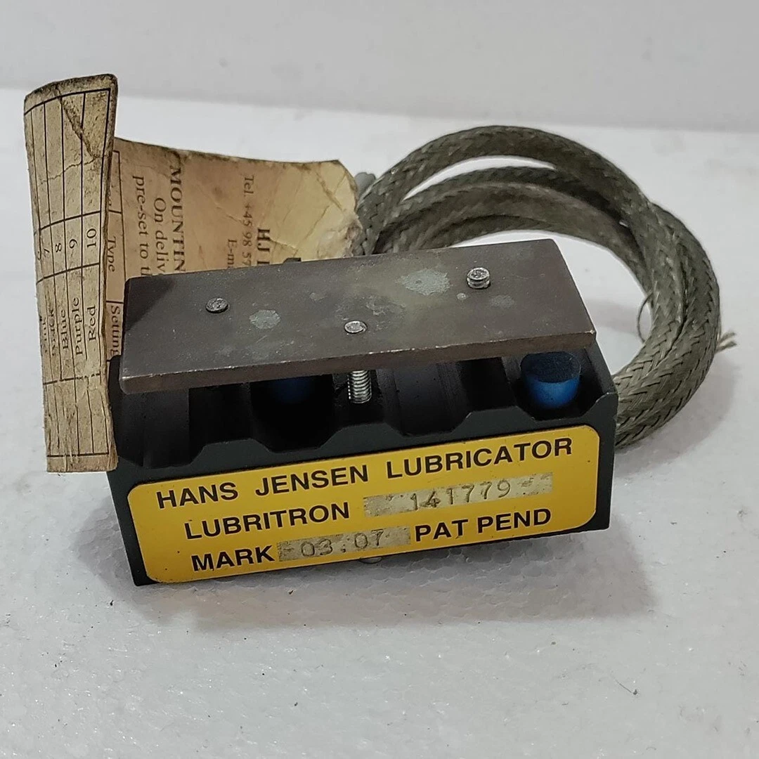 Hans Jensen Lubricator 141779, Alarm Oil Level & Flow